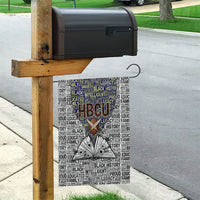 HBCU Black History Legacy Garden Flag Word Cloud African Shield Knowledge Book