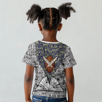 HBCU Black History Legacy Kid T shirt Word Cloud African Shield Knowledge Book