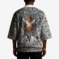 HBCU Black History Legacy Kimono Word Cloud African Shield Knowledge Book