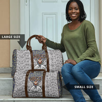 HBCU Black History Legacy Travel Bag Word Cloud African Shield Knowledge Book