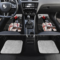 Knights Templar Warrior Red Cross Car Mats Crusader Knight In Chainmail Armor With Shield And Sword Art