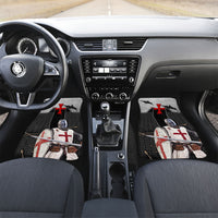 Knights Templar Warrior Red Cross Car Mats Crusader Knight In Chainmail Armor With Shield And Sword Art