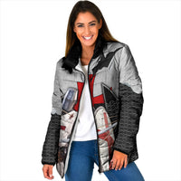Knights Templar Warrior Red Cross Padded Jacket Crusader Knight In Chainmail Armor With Shield And Sword Art