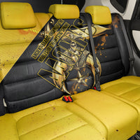 Nobles Shriners Pharaoh Back Car Seat Cover Egyptian Pharaoh King Tut Art With Gold Scimitar Emblem