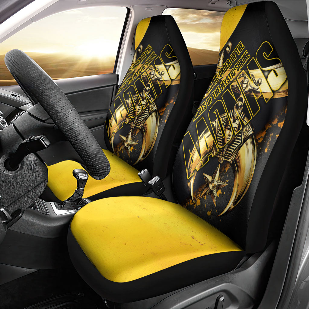 Nobles Shriners Pharaoh Car Seat Cover Egyptian Pharaoh King Tut Art With Gold Scimitar Emblem