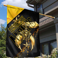 Nobles Shriners Pharaoh Garden Flag Egyptian Pharaoh King Tut Art With Gold Scimitar Emblem