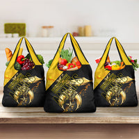 Nobles Shriners Pharaoh Grocery Bag Egyptian Pharaoh King Tut Art With Gold Scimitar Emblem