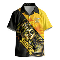 Nobles Shriners Pharaoh Kid Hawaiian Shirt Egyptian Pharaoh King Tut Art With Gold Scimitar Emblem