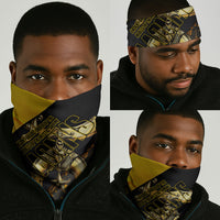 Nobles Shriners Pharaoh Neck Gaiter Egyptian Pharaoh King Tut Art With Gold Scimitar Emblem