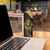 Nobles Shriners Pharaoh Skinny Tumbler Egyptian Pharaoh King Tut Art With Gold Scimitar Emblem
