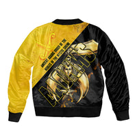 Nobles Shriners Pharaoh Sleeve Zip Bomber Jacket Egyptian Pharaoh King Tut Art With Gold Scimitar Emblem