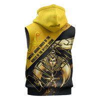 Nobles Shriners Pharaoh Sleeveless Hoodie Egyptian Pharaoh King Tut Art With Gold Scimitar Emblem