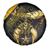 Nobles Shriners Pharaoh Spare Tire Cover Egyptian Pharaoh King Tut Art With Gold Scimitar Emblem