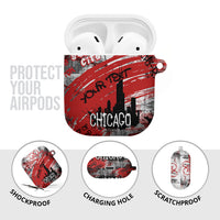 Personalized Chicago City Skyline AirPods Case Urban Graffiti Street Art - Second City Windy City