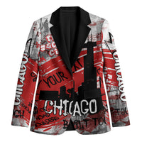 Personalized Chicago City Skyline Blazer Urban Graffiti Street Art - Second City Windy City