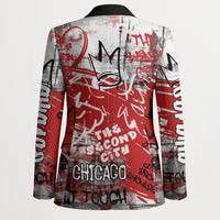 Personalized Chicago City Skyline Blazer Urban Graffiti Street Art - Second City Windy City