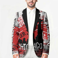 Personalized Chicago City Skyline Blazer Urban Graffiti Street Art - Second City Windy City