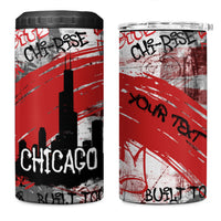 Personalized Chicago City Skyline 4 in 1 Can Cooler Tumbler Urban Graffiti Street Art - Second City Windy City