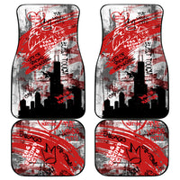 Chicago City Skyline Car Mats Urban Graffiti Street Art - Second City Windy City