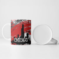 Personalized Chicago City Skyline Ceramic Mug Urban Graffiti Street Art - Second City Windy City