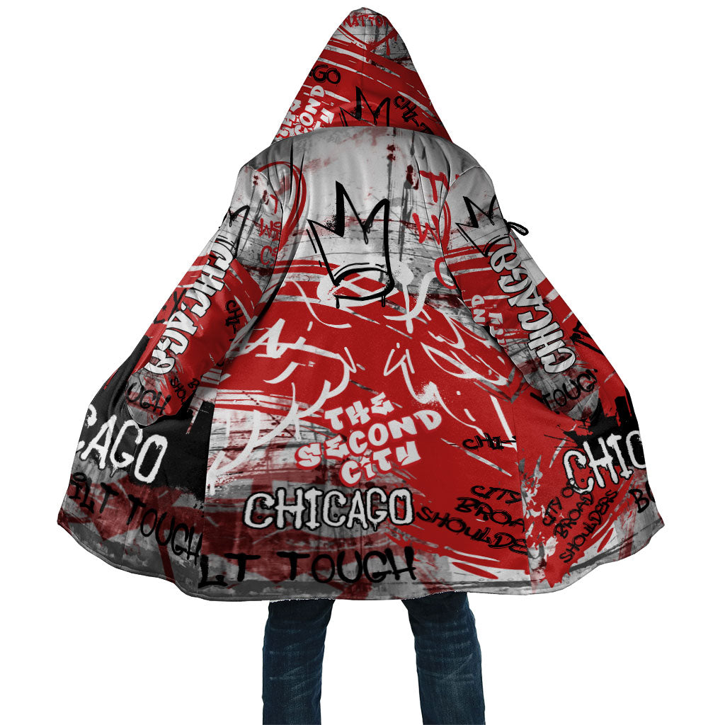 Personalized Chicago City Skyline Cloak Urban Graffiti Street Art - Second City Windy City