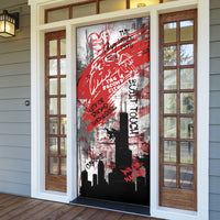 Chicago City Skyline Door Cover Urban Graffiti Street Art - Second City Windy City