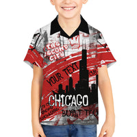 Personalized Chicago City Skyline Hawaiian Shirt Urban Graffiti Street Art - Second City Windy City