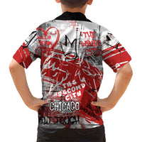 Personalized Chicago City Skyline Kid Hawaiian Shirt Urban Graffiti Street Art - Second City Windy City