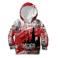 Personalized Chicago City Skyline Kid Hoodie Urban Graffiti Street Art - Second City Windy City