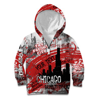 Personalized Chicago City Skyline Kid Hoodie Urban Graffiti Street Art - Second City Windy City