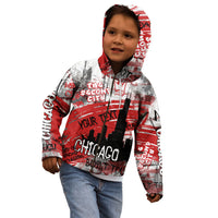 Personalized Chicago City Skyline Kid Hoodie Urban Graffiti Street Art - Second City Windy City