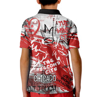 Personalized Chicago City Skyline Kid Polo Shirt Urban Graffiti Street Art - Second City Windy City