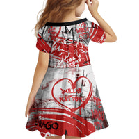 Personalized Chicago City Skyline Kid Short Sleeve Dress Urban Graffiti Street Art - Second City Windy City