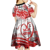 Personalized Chicago City Skyline Kid Short Sleeve Dress Urban Graffiti Street Art - Second City Windy City