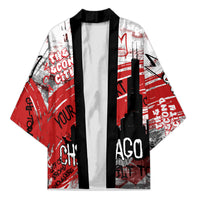 Personalized Chicago City Skyline Kimono Urban Graffiti Street Art - Second City Windy City
