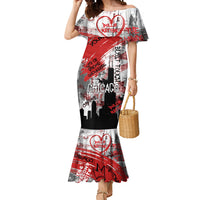 Personalized Chicago City Skyline Mermaid Dress Urban Graffiti Street Art - Second City Windy City