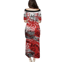 Personalized Chicago City Skyline Puletasi Urban Graffiti Street Art - Second City Windy City