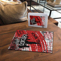 Personalized Chicago City Skyline Puzzle Urban Graffiti Street Art - Second City Windy City