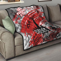 Personalized Chicago City Skyline Quilt Urban Graffiti Street Art - Second City Windy City