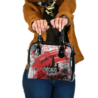 Personalized Chicago City Skyline Shoulder Handbag Urban Graffiti Street Art - Second City Windy City