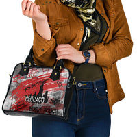 Personalized Chicago City Skyline Shoulder Handbag Urban Graffiti Street Art - Second City Windy City