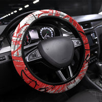 Chicago City Skyline Steering Wheel Cover Urban Graffiti Street Art - Second City Windy City