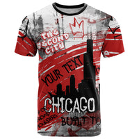 Personalized Chicago City Skyline T Shirt Urban Graffiti Street Art - Second City Windy City