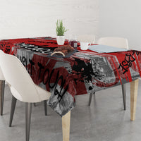 Personalized Chicago City Skyline Tablecloth Urban Graffiti Street Art - Second City Windy City