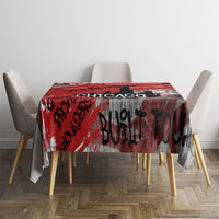 Personalized Chicago City Skyline Tablecloth Urban Graffiti Street Art - Second City Windy City