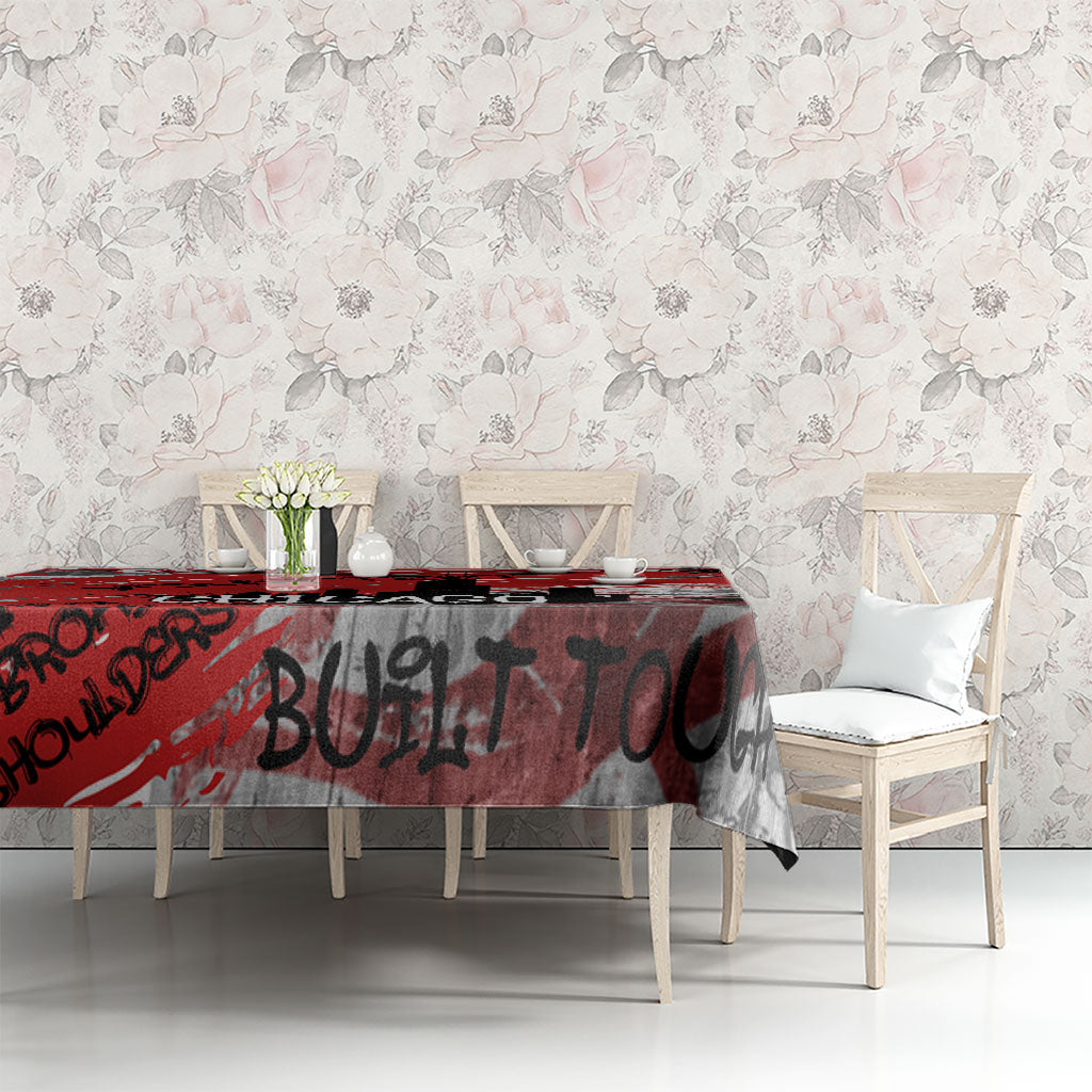 Personalized Chicago City Skyline Tablecloth Urban Graffiti Street Art - Second City Windy City