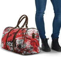 Personalized Chicago City Skyline Travel Bag Urban Graffiti Street Art - Second City Windy City