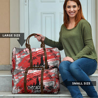 Personalized Chicago City Skyline Travel Bag Urban Graffiti Street Art - Second City Windy City