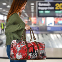 Personalized Chicago City Skyline Travel Bag Urban Graffiti Street Art - Second City Windy City