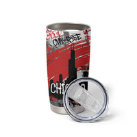 Personalized Chicago City Skyline Tumbler Cup Urban Graffiti Street Art - Second City Windy City
